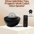 BUĞZ Yıldız & Okyanus Dalga Projektörü – Bluetooth / USB Hoparlörlü