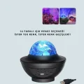 BUĞZ Yıldız & Okyanus Dalga Projektörü – Bluetooth / USB Hoparlörlü