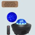 BUĞZ Yıldız & Okyanus Dalga Projektörü – Bluetooth / USB Hoparlörlü