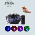 BUĞZ Yıldız & Okyanus Dalga Projektörü – Bluetooth / USB Hoparlörlü - Lisinya
