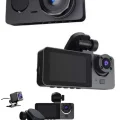  Yol Kayıt Araç Kamerası HD DVR 3 Kameralı 2.0in Ekranlı Ön İç Arka