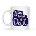 BUĞZ You Can Do It Motivasyon Kupası MODEL 132 – İlham Veren Tasarım, Porselen Kupa, Ofis & Hediye Kupası