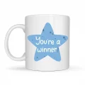 BUĞZ You’re a Winner SEN BAŞARDIN , KAZANANSIN Yazılı Porselen Kupa MODEL 153 – Motivasyon Temalı, Özel Tasarım Kahve & Çay Kupası