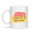 BUĞZ You’re Limited Edition SEN EŞSİZSİN Yazılı Porselen Kupa MODEL 152 – Motivasyon Temalı, Özel Tasarım Kahve & Çay Kupası