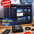 BUĞZ YouTube Açan WiFi Uydu Alıcısı – 1080P Full HD, HDMI & USB, Otomatik Kanal Güncelleme