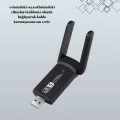  Yüksek Hızlı 1200 Mbps Çift Bant USB WiFi Adaptör – Güçlü Sinyal, Geniş Uyumluluk