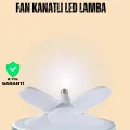 BUĞZ Yüksek Işık Güçlü LED Ampül 4 Kollu Katlanır Pervane Tasarım