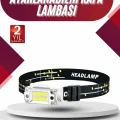 BUĞZ Yüksek Işıklı Şarjlı ve Sensörlü LED Kafa Lambası Kamp Lambası