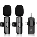 BUĞZ Yüksek Kalite Profesyonel 3 In 1 Kablosuz Taşınabilir Yaka Mikrofonu Youtube Facebook Tiktok