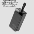 BUĞZ Yüksek Kapasiteli 50.000 mAh Powerbank – Type-C, Lightning ve Micro USB Uyumlu, Çoklu Cihaz Şarj Özellikli