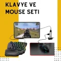  Yüksek Performanslı Mobil Oyun Aksesuarı – 5 Parçalı Klavye Mouse Dönüştürücü Set
