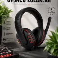 BUĞZ Yüksek Ses Kalitesi ve Aktif Gürültü Engelleme Özellikli Kablolu Mikrofonlu Kulaklık