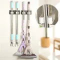 BUĞZ Pratik Organizer 4lü Yapışkanlı Fırça Paspas Mop Fırça Sabitleyici Ergonomik Alet Aparatı