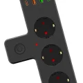 BUĞZ Yumurcak Shop Termal Akım Korumalı 3 Adet Soket,3 Adet USB ve 1 Adet Type-C Girişli 20w Priz Model 3397