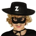 BUĞZ Z Logolu Zorro Şapkası Ve Zorro Maskesi Çocuk Boy