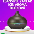 BUĞZ Zamanlayıcılı ve Otomatik Kapanmalı Aromaterapi Nemlendirici Difüzör