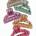 BUĞZ Zebra Desenli Oval Mandal Toka 8 cm