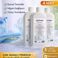 BUĞZ Zefiran Solüsyonu 1 Litre 4 Adet Set Antiseptik Hijyen ve Çok Amaçlı Temizlik Solüsyonu