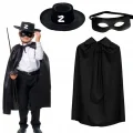 BUĞZ Zorro Pelerin Şapkası ve Maske Seti Çocuk Boy