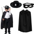 BUĞZ Zorro Pelerin Şapkası ve Maske Seti Çocuk Boy