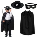 BUĞZ Zorro Pelerini Şapkası ve Maske Seti Çocuk Boy
