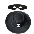  Zorro Şapka Maske Set Yetişkin