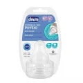 Chicco Wellbeing Silikon 2li Biberon Emziği 4 ay+