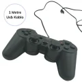 BUĞZ Çift Titreşimli Usb Kablolu Oyun Kolu Pc Uyumlu Vibration Gamepad