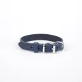 Doggie Deri El Yapımı Köpek Boyun Tasması 2x30-35 cm Mavi