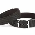 Doggie Konfor Seri Dokuma Köpek Boyun Tasması 4x57-65cm Siyah