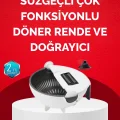 Döner Mekanizmalı Sebze Doğrayıcı Hazneli Rende