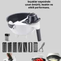 Ergonomik Sebze Rendeleyici ve Süzgeç Hazneli Dilimleyici