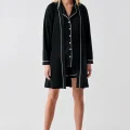 Freshness 324 Kadın 4Lü Sabahlıklı Şorlu Pijama Takımı