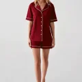 Freshness 324 Kadın 4Lü Sabahlıklı Şorlu Pijama Takımı
