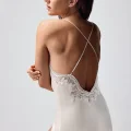 Freshness 9950-GS Saten Ortişli Gecelik Sabahlık Takım