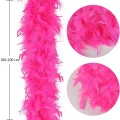 Fuşya Renk Kabarık Kalın Otriş Boa Tüy 6 cm Genişlik 180-200 cm Uzunluk