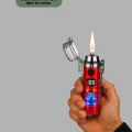 Güç Göstergeli Şarjlı Fenerli USB Elektrikli Çakmak