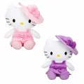 Hello Kitty Şapkalı Peluş Oyuncak 36 cm - 1  Adet Stokta Olan Gönderilir