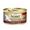Genel Ürün Gold Kıyılmış Tavuk Ve Ciğerli Kedi Konservesi Parça Et Sos Yaş Kedi Maması 85 gr X 24 ADET