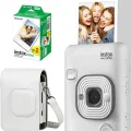 Genel Ürün Instax Mini LiPlay Hybrid Stone White Fotoğraf Makinesi Çantalı ve 20li Filmli Seti 1