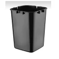 Genel Ürün 8 Lt Click Kapaklı Tutma Saplı Iç Kovalı Tezgah Üst Mutfak Çöp Kovası - Siyah (büyük Boy)