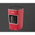 Genel Ürün Mini Telve Kahve Makinası Kırmızı 670 Watt Işıklı Uyarı