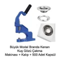 Genel Ürün Branda Kenarı Orta Boy Tulumba El Presi Kuş Gözü Çakma Makinası 500 Adet Kapsül
