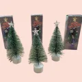 Genel Ürün Yılbaşı Masa Üzeri Nevada Ağaç Mini Masa Çam Ağacı 20 cm Uçlarına Kar Yağmış ışıklı URZGRUP