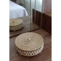 Genel Ürün Jüt Hasır Kapaklı Sepet ,El Dokuma, Çok Amaçlı Sepet,Yatak Odası Banyo Ve Mutfak Dekor