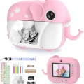Genel Ürün Çocuk Kamerası Anında Baskı, 20MP Çift Lensli ve 32G SD Kartlı, Fotoğraf Kağıdı Dahil