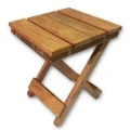 Genel Ürün Tekli Katlanır Tabure 30cm 30cm Yükseklik Yerden 36cm Ahşap 1 Kg Tek Kişilik Katlanabilir Kahvereng