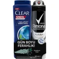 Genel Ürün Men Invisible Black & White Deodorant 150 ml + Clear Coolsport Menthol Şampuan 180 ml 330ML