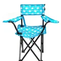 Genel Ürün Metal Çocuk Katlanır Kamp Sandalyesi Çocuk Kamp Sandalyesi Şık 2li Turkuaz Tek Kişilik