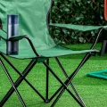 Genel Ürün Yeşil Kamp Sandalyesi Yeşil Metal Taşıma Çantalı 2 Kg Tek Kişilik Tekli